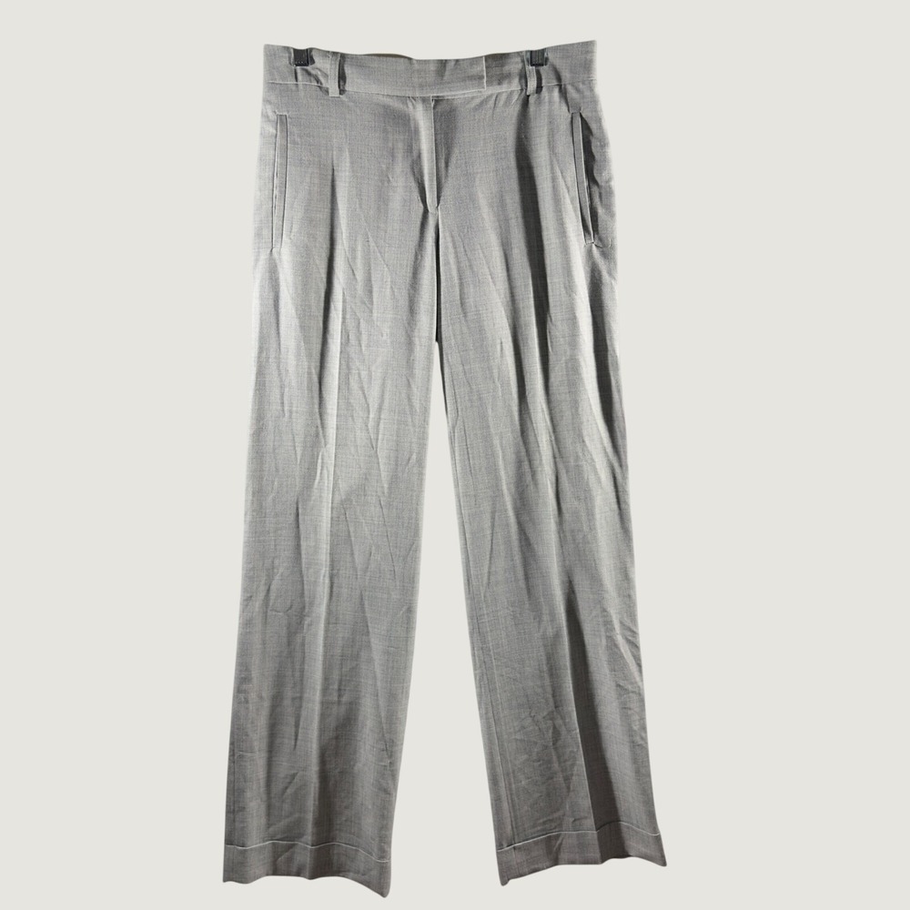 3299 | Y2K Body by Victoria Bridget Fit Wide Leg Cuffed Pants Gray Women 6